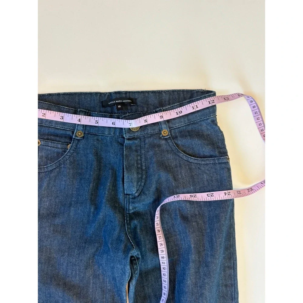 Little Marc Jacobs Jeans Dark Blue‎ Kids Size 10 Straight Leg Adjustable Waist